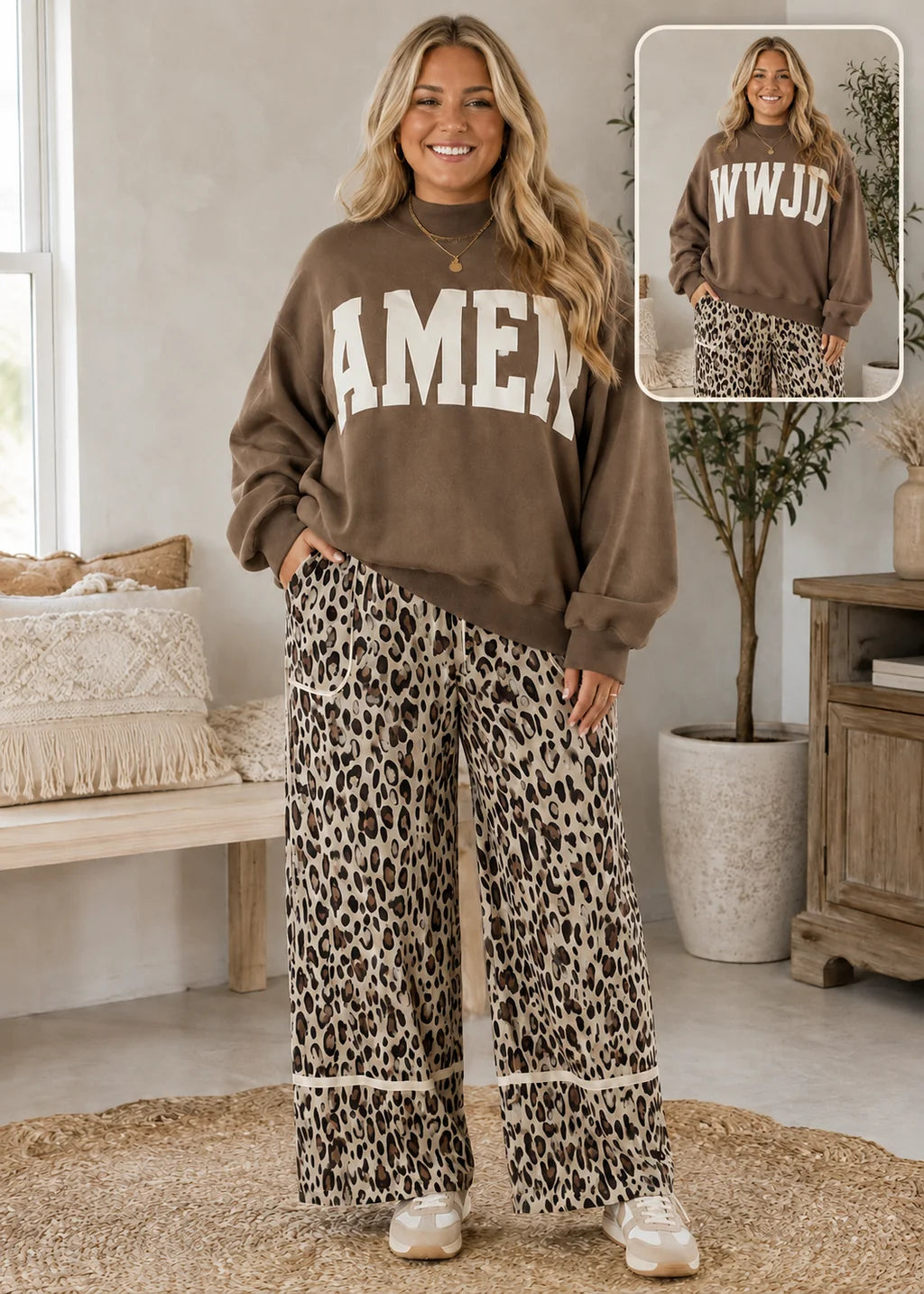 Reversible Plus Size Sweatshirt