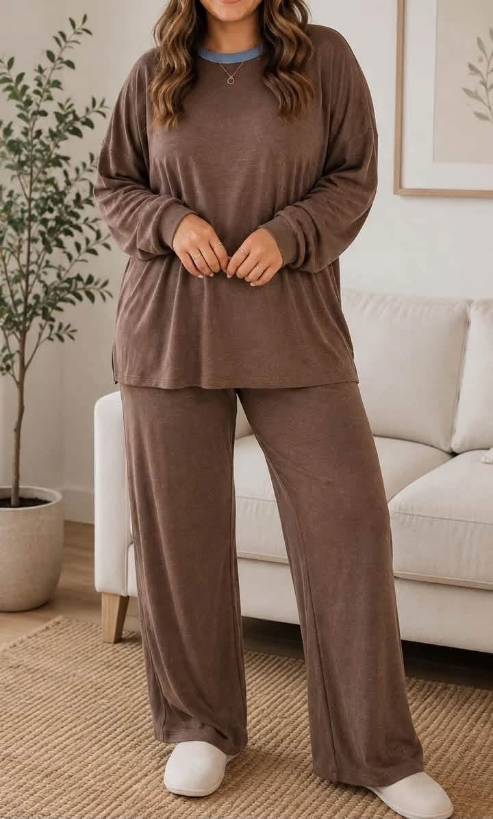 Brown Patchwork Plus Set