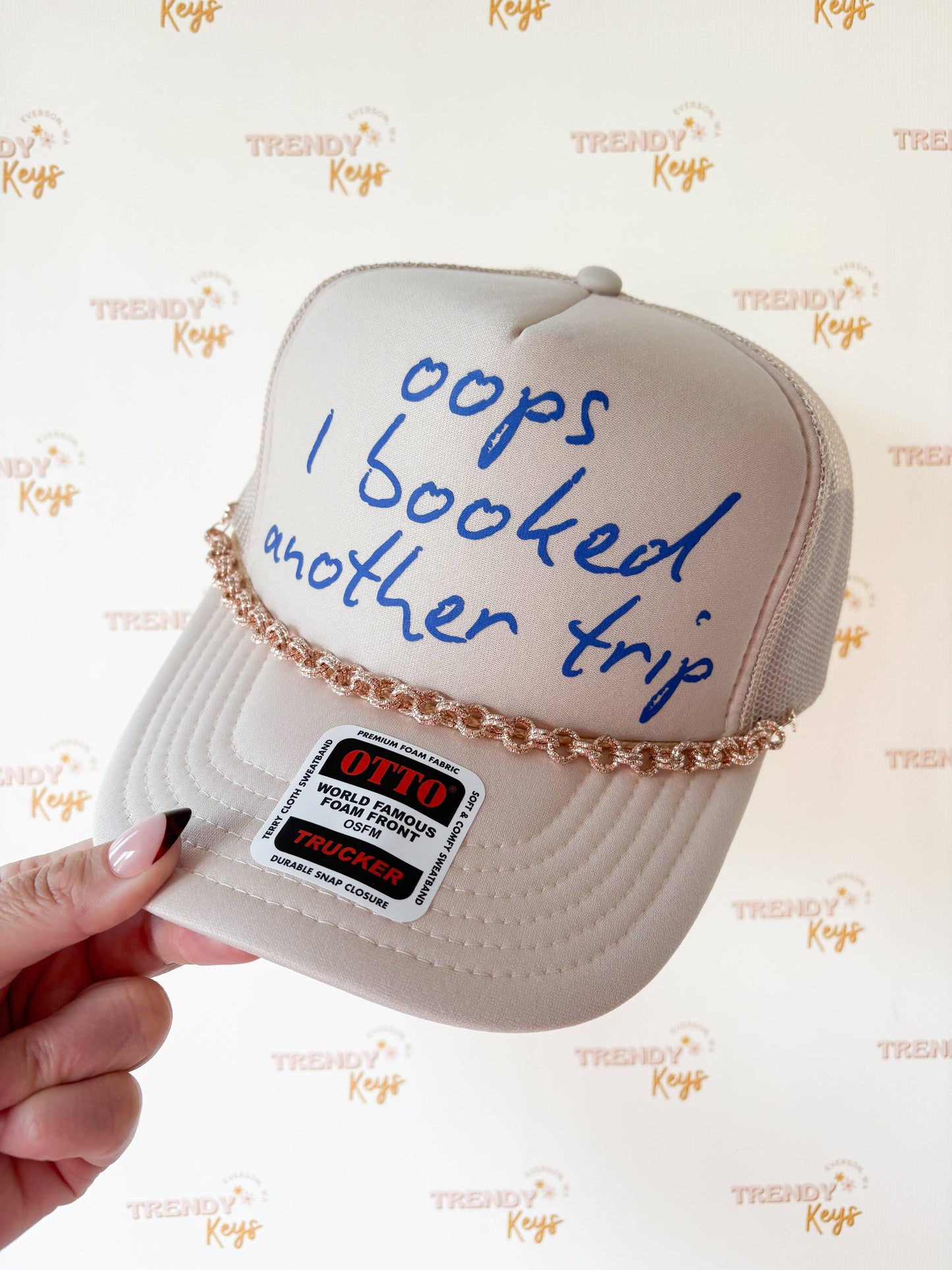 Oops I Booked Another Trip Trucker Hat