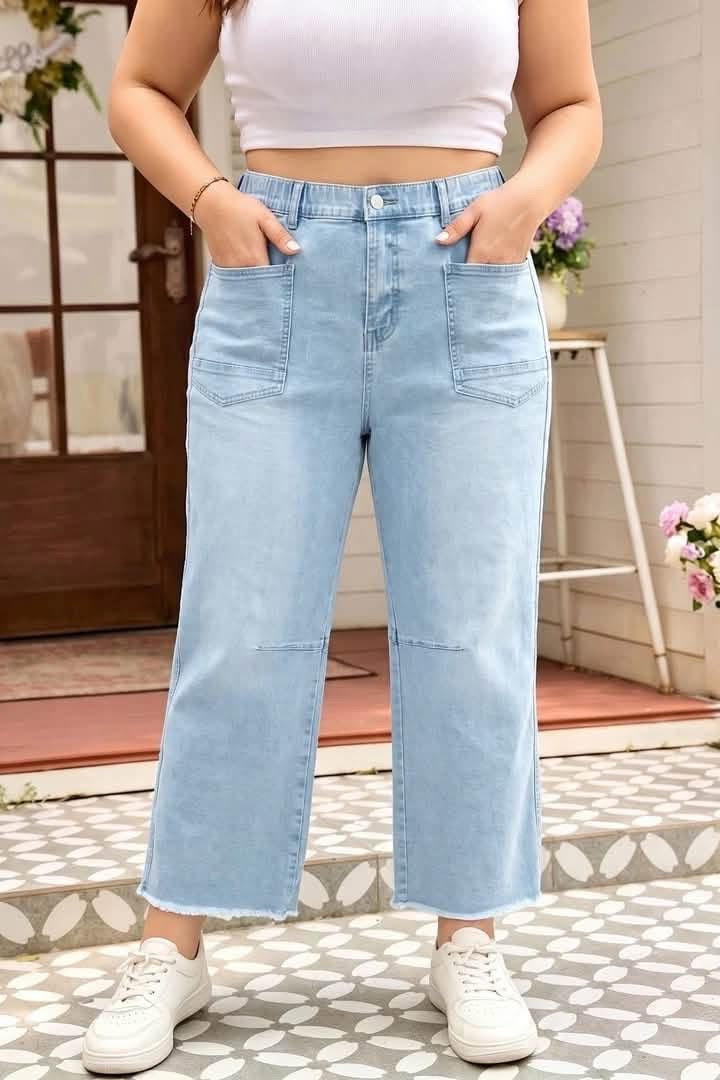 Blue Plus Raw Cut Jean